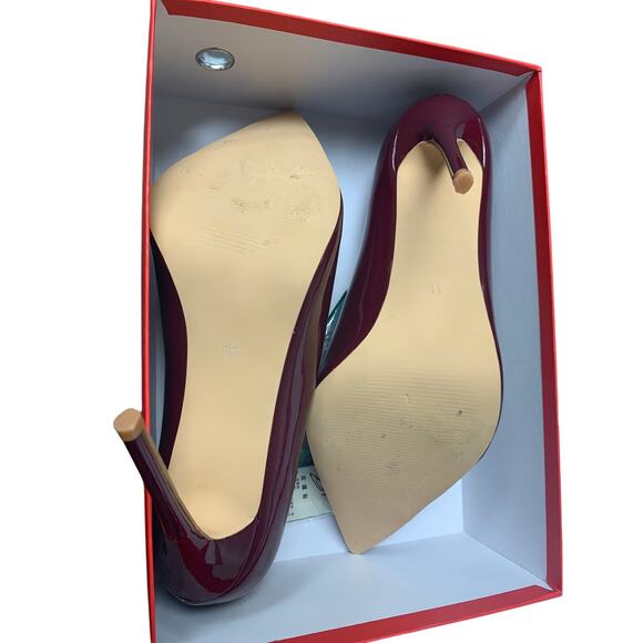 Qunvngutui Womens Size 11 Wine Red 5" High Heel Pointed Toe Stiletto Pumps Shoes - Picture 7 of 7